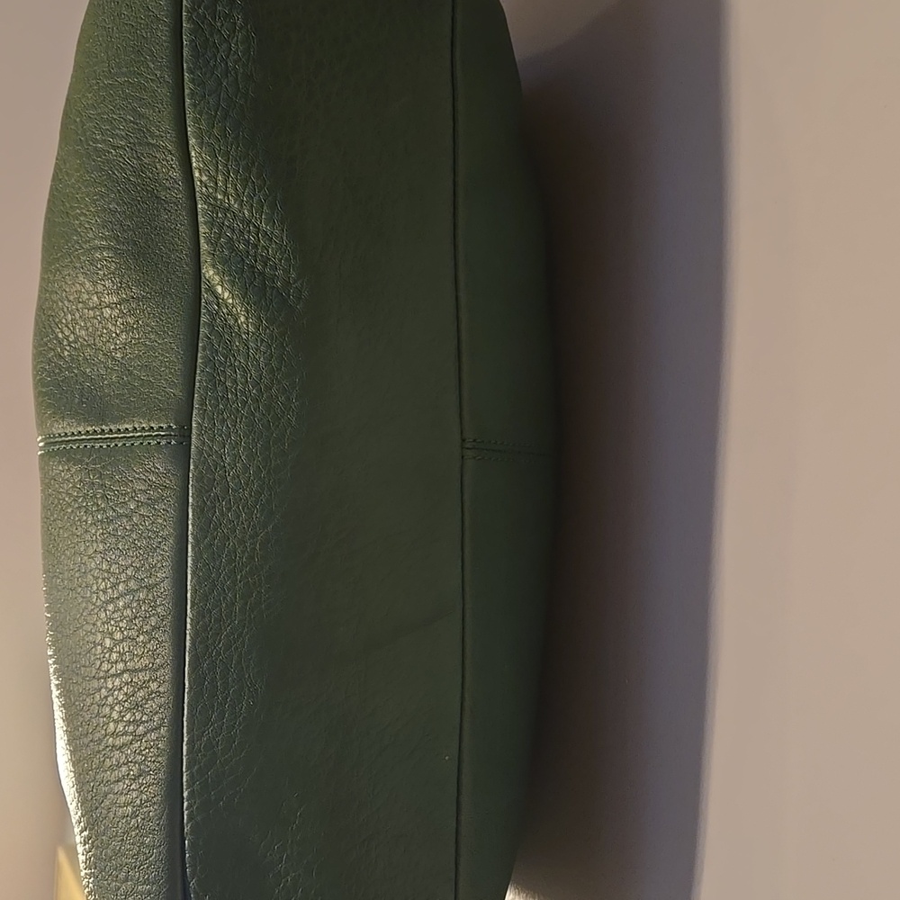 Coach Vintage "Julia" Green Pebble Leather Hobo Bag RARE - Picture 4 of 10